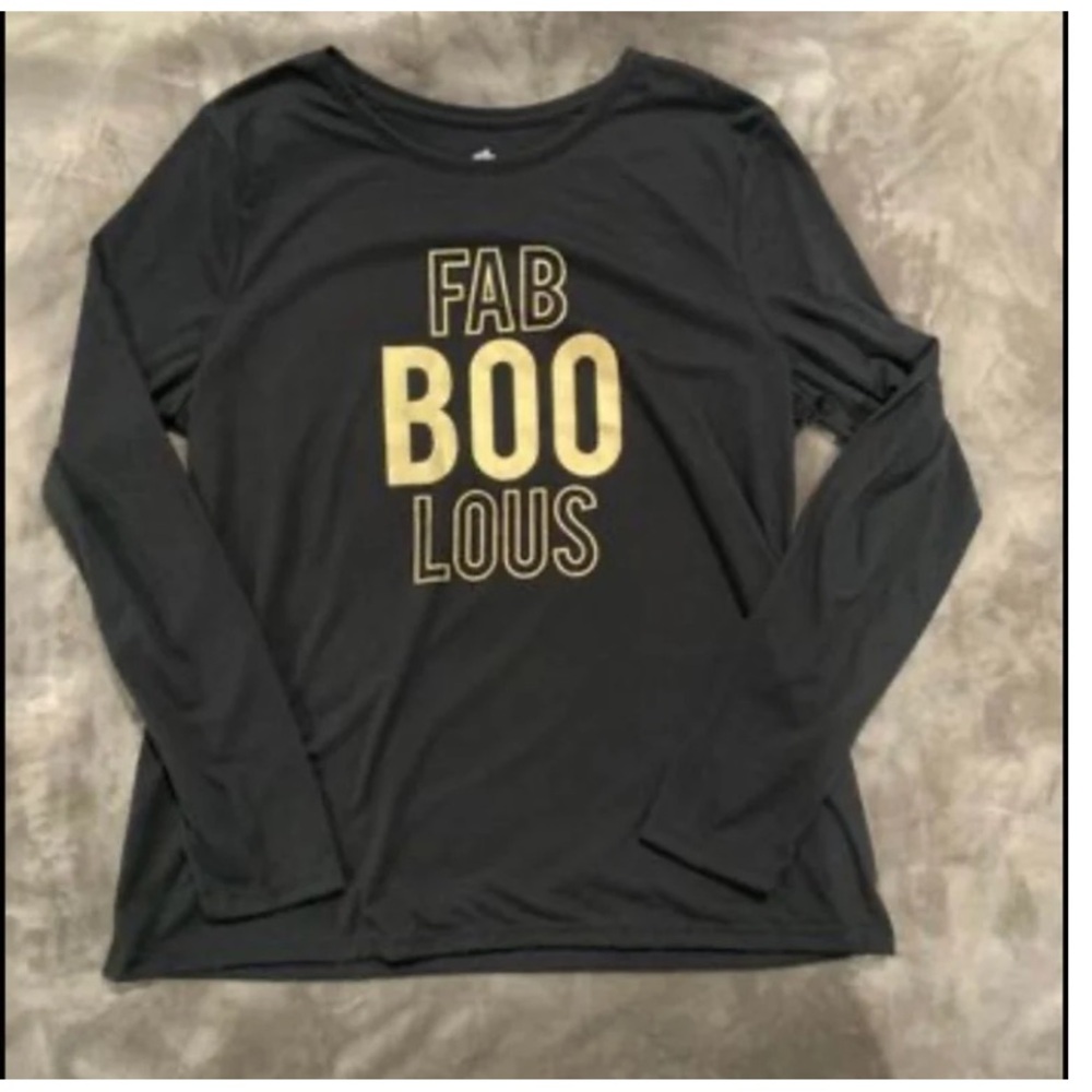 Halloween FaBOOlous long sleeve t-shirt size L